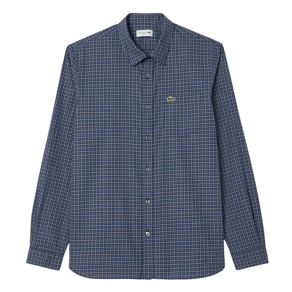 Lacoste Regular Fit Plaid Flannel Shirt